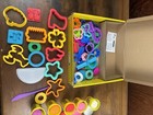 Play-doh Brand New Lot W  Cans Cutters Molds Tools Box Mixed Colors Playdough