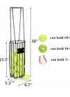 Tennis Ball Hopper Picker Collector With Handle  Metal