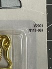 Nos 6-pack Lot 2 pc National Hardware N118-067 Hooks   Eyes 1  Bright Brass