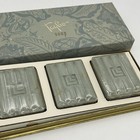 Vintage Lucien Lelong Set Of 3 Perfume Soaps In Box Taglio