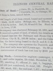 1878 Original Train Report Illinois Central Railroad Cairo Centrailia Il 