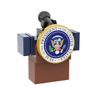 Presidential Podium - Minifig Scale - Custom Printed - Moc - Brick City
