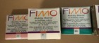 Fimo Oven Baked Modeling Clay Lot Of 12 White Green Brown Red Blue Pink