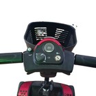 Pride Go-go Elite Traveller 4-wheel Electric Travel Scooter  Basket  Red black