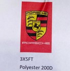 Porsche  r  3x5  Red Flag 200d Poly 2-brass Grommets In outdoor-best Quality-new