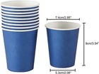 60pcs Disposable Color Paper Cups For Diy Birthday Wedding Party Picnic Bbq 8oz