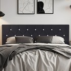 Queen King Size Headboard Only Velvet Button Tufted Upholstered Adjustable Bed