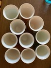 Raffiaware Vintage Burlap Woven Insulated Thermo Plastic Tumblers Set Of 10