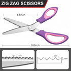Pinking Shears    Zig Zag Scissors For Fabric   pinking Shears For Fabric Cutting pr