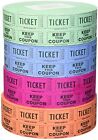 Indiana Ticket Company 56759 Raffle Tickets  4 Rolls Of 2000 Double Tickets 8