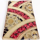 7250  Japanese Vintage Fukuro Obi Belt Kimono Fabric Silk Traditional Gold