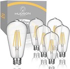 Vintage Edison Led Light Bulbs 6w  6 Pack   Soft White  Non-dimmable  E26 e27   