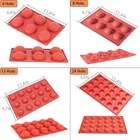Semicircle Silicone Mold half Sphere Chocolate  Candy And Gummy Mold Teacake    