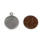 Antique German Art Nouveau Nude Female On Crescent Moon Stars 800 Silver Charm