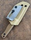 12cm Fixed Blade Knife Kydex Sheath Full Tang Back Pocket Clip Horizontal Carry