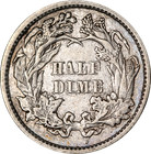 1860-p Seated Liberty Half Dime
