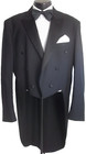  neilallyn Black Peak Lapel Wool Vtg Formal Tail Tuxedo Suit 46l pants W40 x33 l