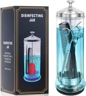 Glass Disinfectant Jar With Anti-slip Pad 53 Oz 1500ml  Barber Disinfectant J   