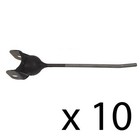 10 Rubber Mount Rake Teeth Fits John Deere 1 625  Yoke Opening X 3 8  Holes Rmt7
