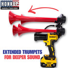 Dewalt Premium Red Train Horn  Long Range  2000ft  Remote  Extended Trumpets