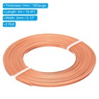18 Gauge 3mm Wide Flat Wire  16 4ft 2 Roll Bendable Flat Bezel Wire  Copper