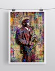 Charlie Parker Jazz Pop Art 12x18in Poster   Charlie Tribute Print Free Shipping