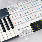 Piano Keyboard Stickers For 88 61 54 49 37 Key Colorful Large Letter Removable