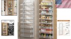 Over Door Pantry Organizer 8-tier Metal Spice Rack With Adjustable Baskets