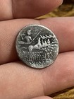 Rare 134 Bc Roman Republic Aburii Denarius Ancient Silver Old Coin Rome Mint