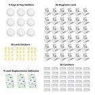 Baby Proof Me Pack Of 36 Magnetic Baby Cabinet Locks For Child Safety With 9    