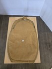 Vtg Cloth Canvas Muslin Coin   Paper Money Bank Bag Compartments With Snap