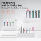 24 Pcs Nail Drill Bit Set  3 32    Ceramic Diamond Carbide Nail Drill Bits  Acr   