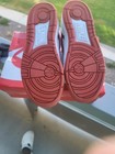 Nike Full Force Lo  gs  Kids Sneaker Leather Low Top White red black 6y