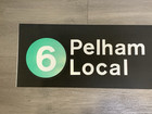 Ny Nyc Subway Roll Sign Large Font  6 Nycta Pelham Local Brooklyn Bridge Bronx
