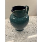 Denby Harlequin Stoneware Pitcher Green Exterior   Blue Interior Speckled