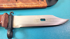 Vintage Bulgarian Military Knife Bayonet   Scabbard   Belt Attachment Tr1554