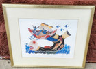 Amram Ebgi  Jonah   The Whale 1970s  israeli Jewish American Judaica Folk Modern