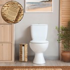 Toilet Paper Roll Holder Stand  Free Standing Bathroom Tissue Storage Basket