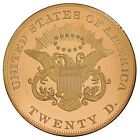 Usa Medal 100 Mm 2014 - Liberty Head Double Eagle 20 Dollars 1849 Cuivre Dor  