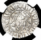 Ngc Au55 Armenia 1198-1219 Ad Levon I Silver Tram Knights Templar Crusaders Coin