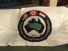 Vintage 2001 The Executive Australian Experience 3x6 White Nylon Flag Free Ship