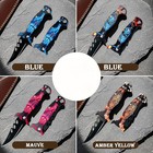 4x-pocket Knife Folding Knife Tactical Spring Assisted Open Blade Hunting Knife