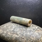 Ancient Pre Columbian Jade Tube Pendant Combine Shipping  602