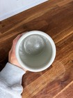 Antique Chinese Qing Dynasty Brush Pot Blue White 5 5x4    Birds Canister Utensil