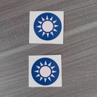 Ww2 Wwii Chinese Kmt Helmet Stickers Decals 2pcs
