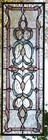 Stained Glass Transom Window Hanging Panel  35 X 12 Incl Hooks