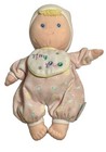 Eden Tiny 2000 First Baby Doll Stuffed Plush Pink Lovey Blonde Blue 10  Vintage