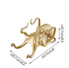 Gold Octopus Animal Statue Tabletop Figurine Decor Gift Mobile Phone Holder