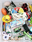 Toy Gadget Junk Drawer Lot Keychains Trains Cars Kid Treasure Vintage Modern Mix