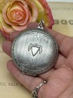 Antique Locket Sterling Rare O e s Inscribed Mar 19     25